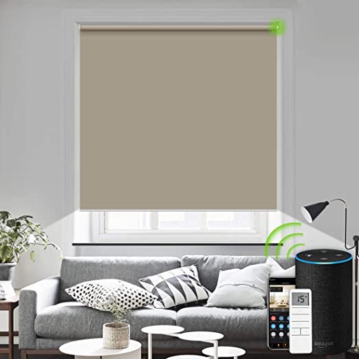 Amazon.com: Yoolax Motorized Roller Blinds Wireless Rechargeable .