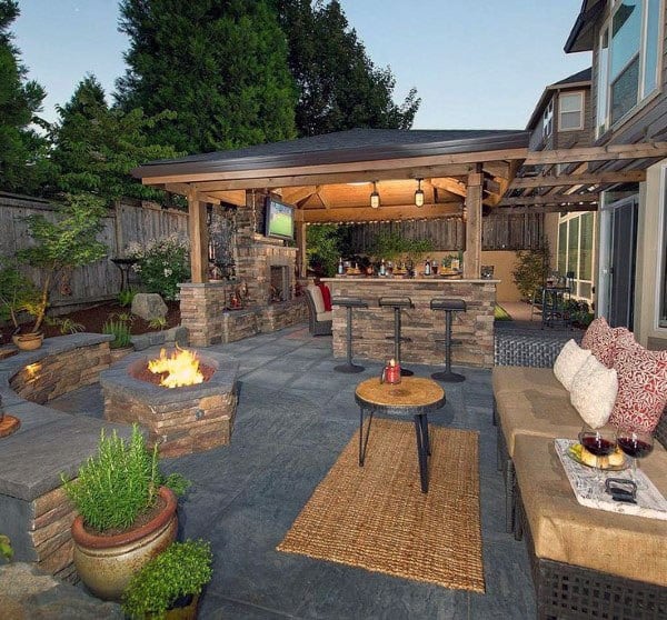 Top 50 Best Backyard Outdoor Bar Ideas - Cool Watering Hol