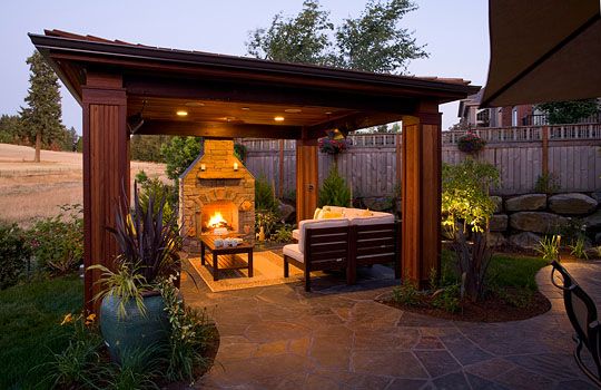 Outdoor Structures, backyard Gazebos and covered landscape .