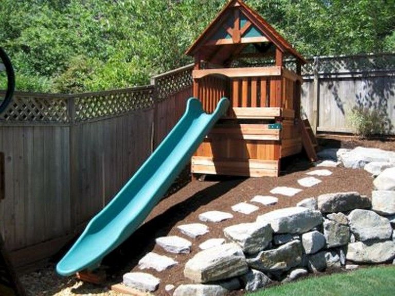 53+ Awesome Small Backyard Playground Landscaping Ideas in 2020 .