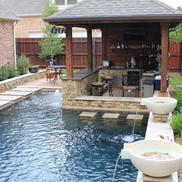 25+ Fabulous Small Backyard Designs with Swimming Pool .