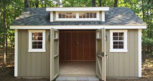 My Backyard Storage Shed Dreams Have Come True | Shed landscaping .