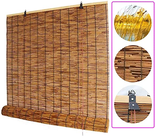 Amazon.com: Xyl Roller Blinds Natural Reed Window Bamboo Blind .