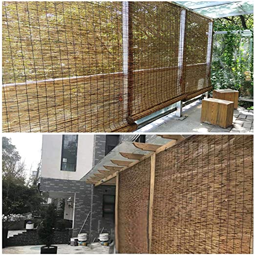 Amazon.com: YUANJJ Bamboo Shades Roll Up Shutters, Japanese Style .