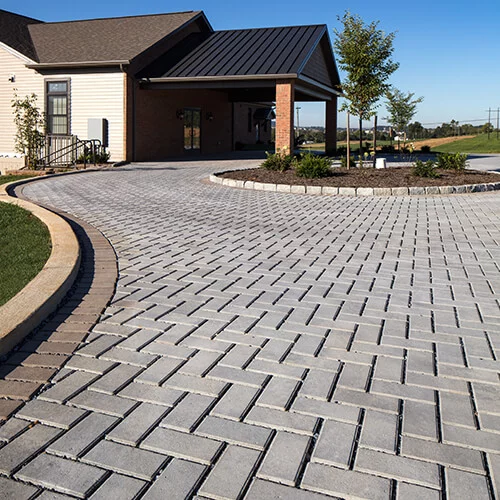 Permeable Driveway in 2020 | Permeable pavers, Brick paving .