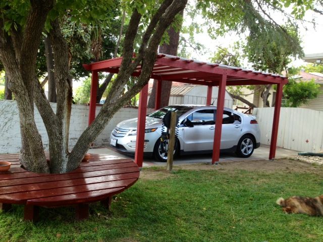 Ideas for an inexpensive carport that will withstand some wind .
