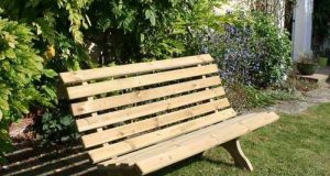 Luxury Outdoor Wooden Garden Park Bench 5 ft 150 cm Seats 3 .
