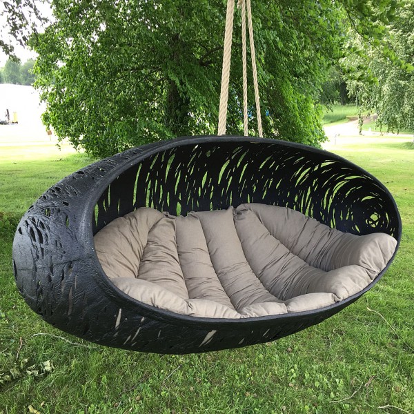 Modern Garden Swing Seat | BIOS ALPHA Luxury Swing Seat | [BLACK