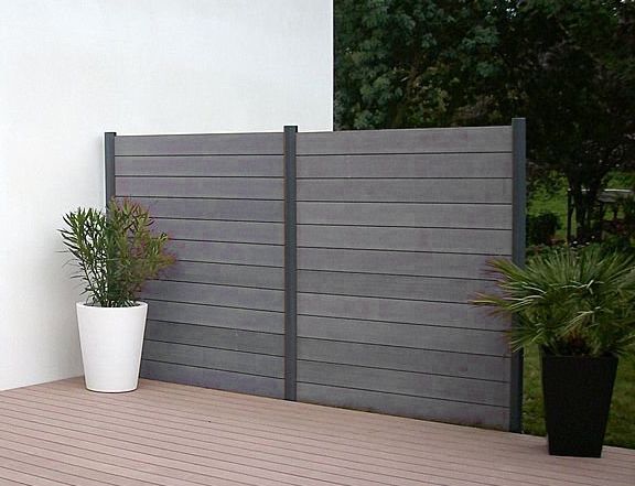 Vinyl privacy fence panels are made to easily attach to one side .