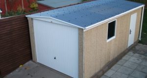 Diy slate roof: Concrete shed pane
