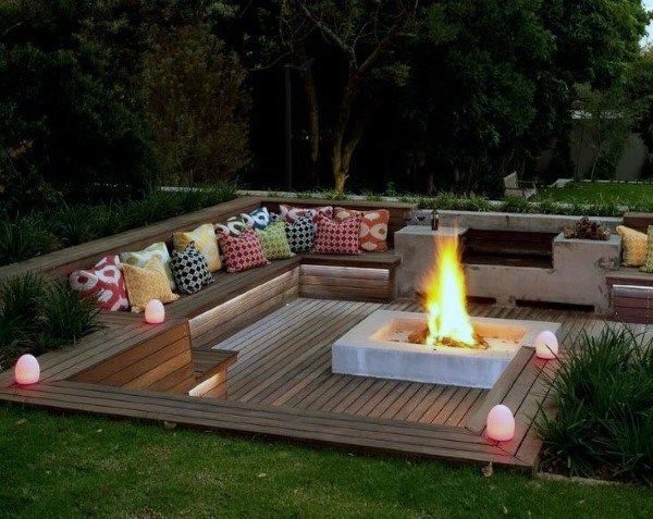 Top 60 Best Cool Backyard Ideas - Outdoor Retreat Designs | Fire .