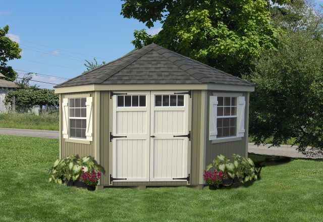 Colonial Five Corner 10 x 10 Shed | BetterSheds.c