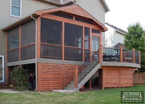 Covered Deck and Patio Pictures built by All Weather Dec