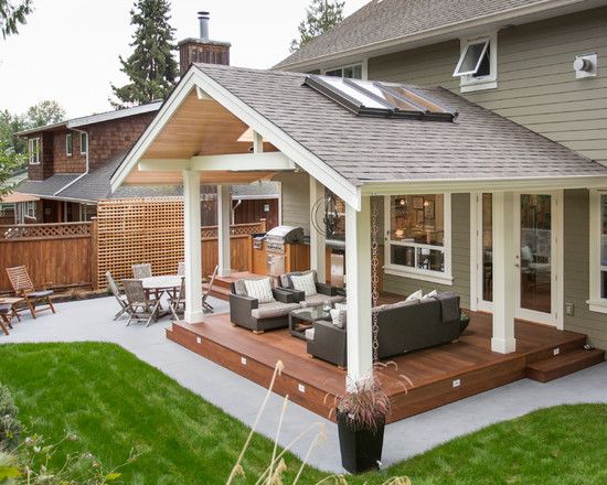 Will use similar roof . Traditional Patio Covered Patio Design .