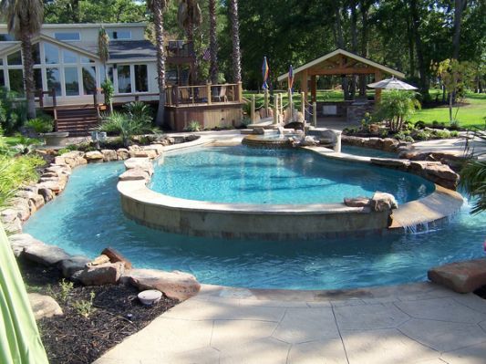 Calvary Custom Pools Lazy River | Swimming pools backyard .