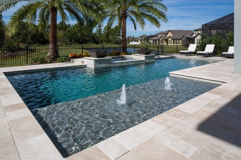Tampa Bay Pools can design a classical geometric custom pool and .