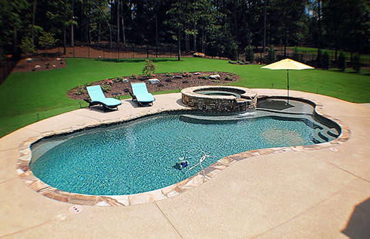 J & M Custom Pools, LLC. - Senoia, GA - Totally Hayward Pool Build