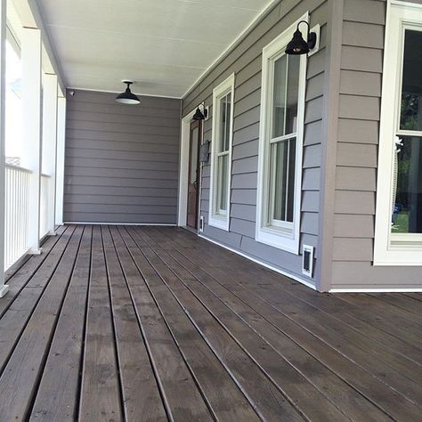 Image result for grey siding which deck color | Staining deck .