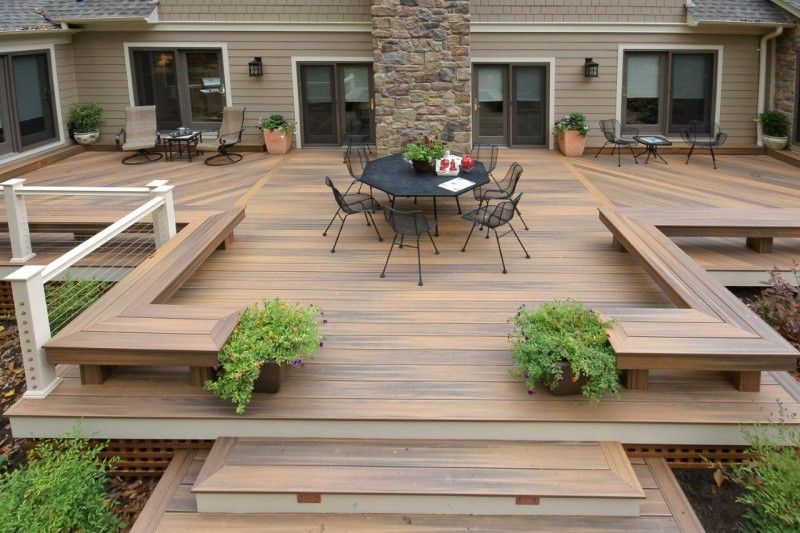 15 Modern Deck Design Photos - BeautyHarmonyLife | Backyard patio .