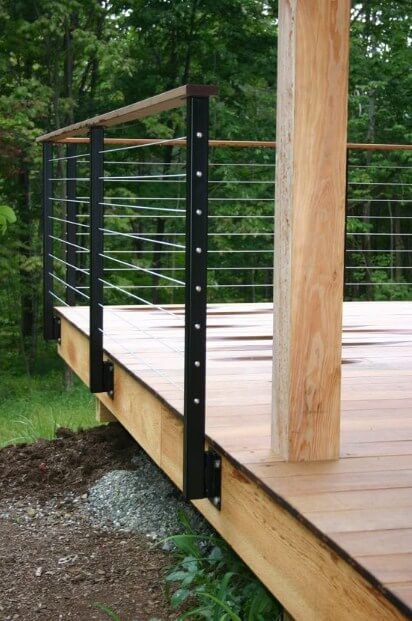 Cool Deck Railing Ideas to Fit Your Home Decor in 2020 | Diy deck .