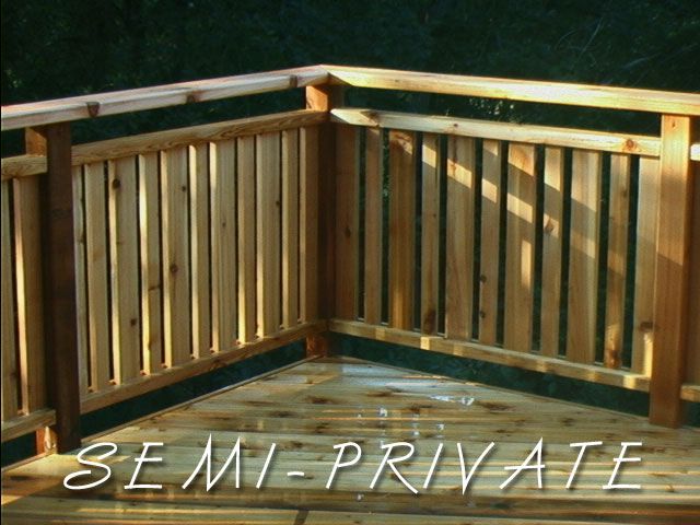 semi-private railing | Deck railings, Deck railing design .