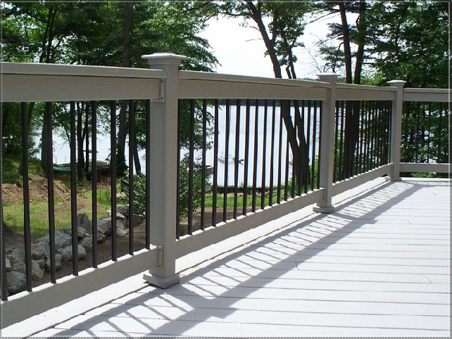 100s of Deck Railing Ideas and Designs | Metal deck railing .