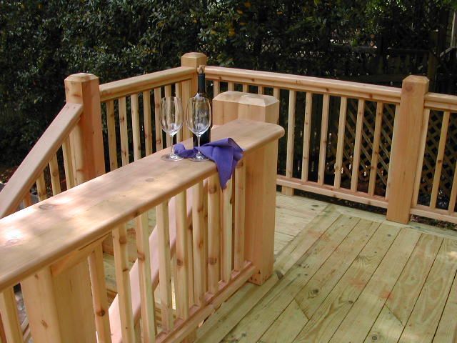 Cedar Deck Railing Ideas | pictures of decks | deck designs .