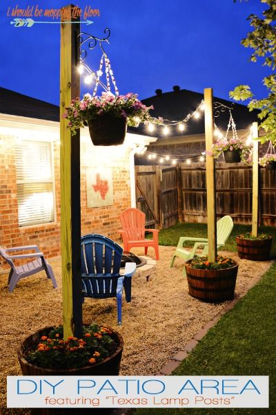 Midsummer Night Patio Ideas | Diy patio, Backyard lighting .