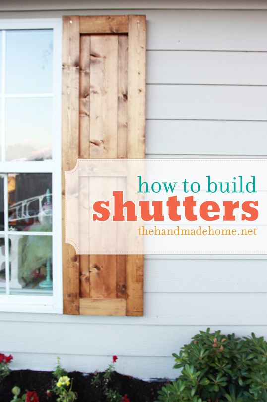 How to build shutters | Diy shutters, Handmade home, Diy home .