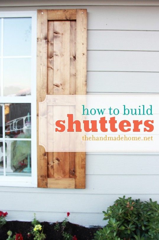 how to build shutters an easy DIY project for great curb appeal .