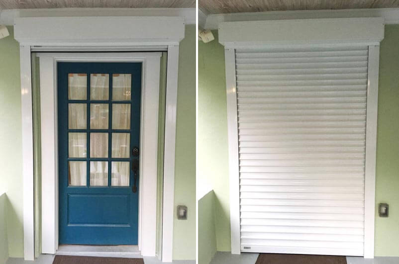 Tampa Front Door Rolling Shutters Storm Shutter Installatio