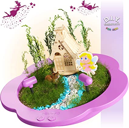Amazon.com: Light-up Fairy Garden Kit for Kids - Craft & Grow Your .