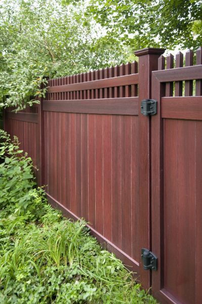 Mahogany Fence (With images) | Privacy fence desig