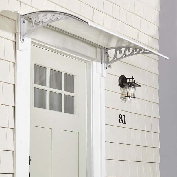 Metal Window Awning Or Front Door Canopy - Sun Shade And Rain .