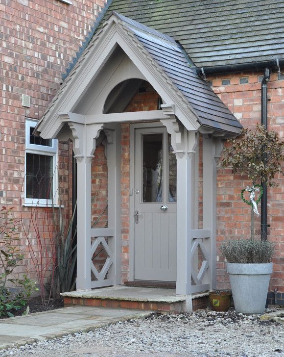 Wooden Door Canopy Kits - Diy Projects | Cottage front doors .