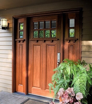 Beautiful Craftsman Entry Door With Rich Stain | Pel