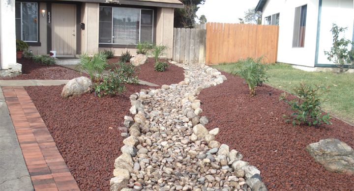 Rocks For Yard - Whatiswix Home Garden | Front garden design .
