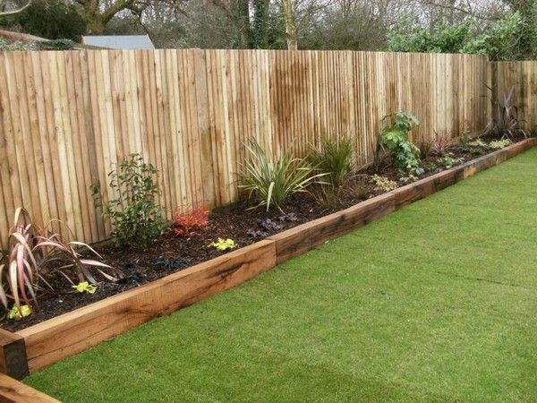 Garden Design Shade | Wooden garden edging, Backyard landscaping .