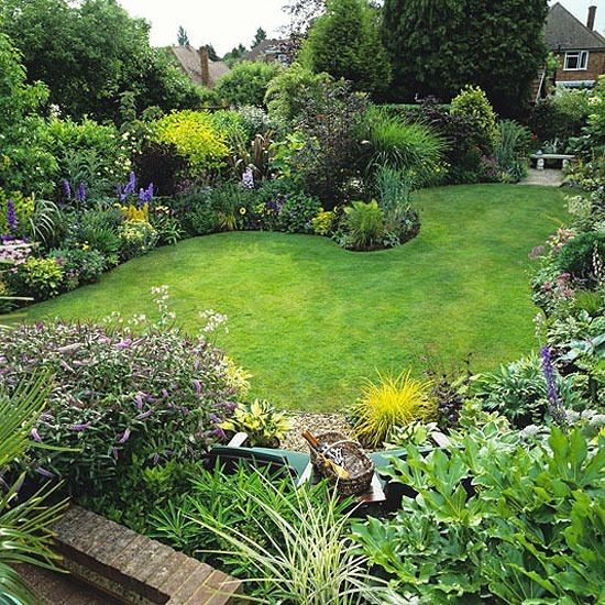 Garden border shape ideas | Cottage garden design, Garden layout .