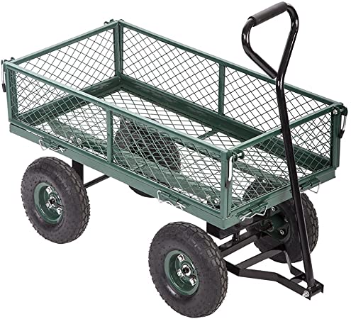 Amazon.com : FDW Garden Carts Yard Dump Wagon Cart Lawn Utility .