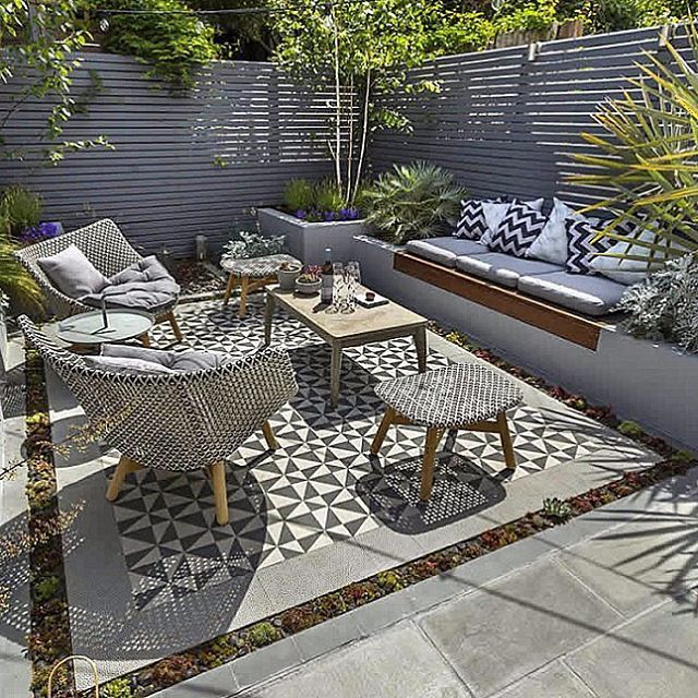 Small garden inspiration - This urban outdoor area was designed .