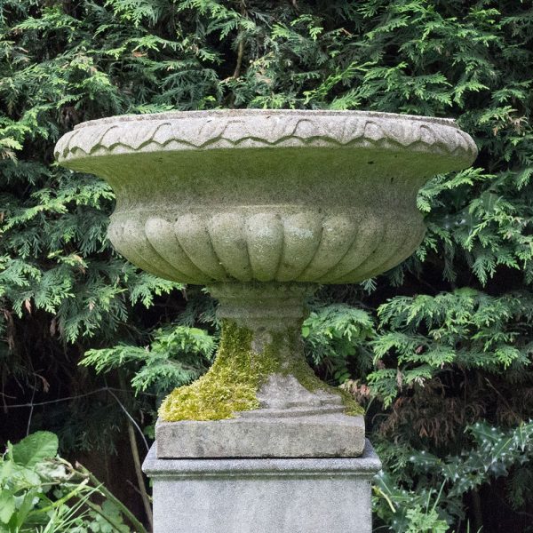 Antiqued Regency Vase Garden Orname