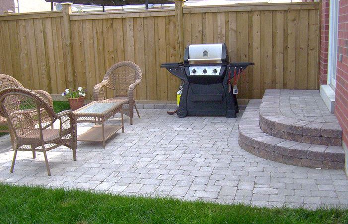 Simple Garden Patio Ideas Design Paver Concrete Home Elements And .