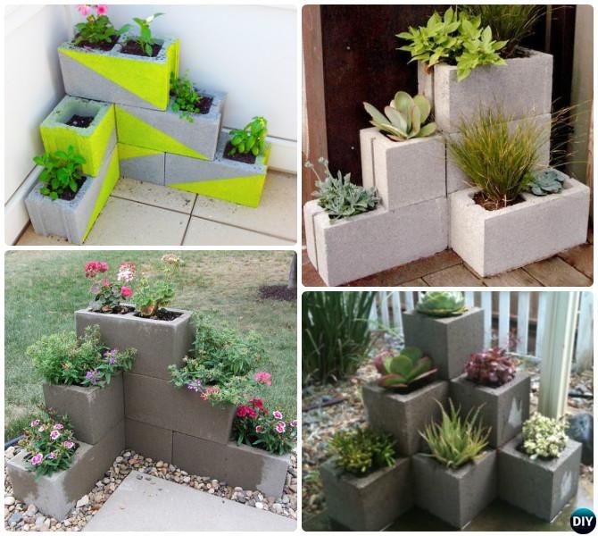 DIY Corner Cinder Block Planter-10 Simple Cinder Block Garden .