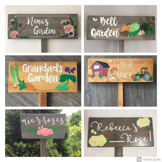 Personalized Garden Sign, Memorial Sign, Gardening or Memorial .