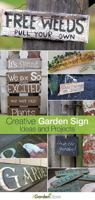 Creative DIY Garden Sign Ideas and Projects • The Garden Glove .