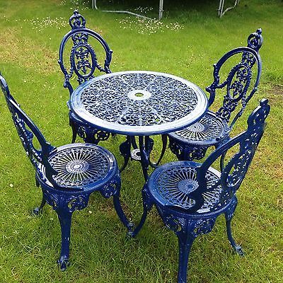 Cast Iron Table / Garden Chair Set | Outdoor tables and chairs .