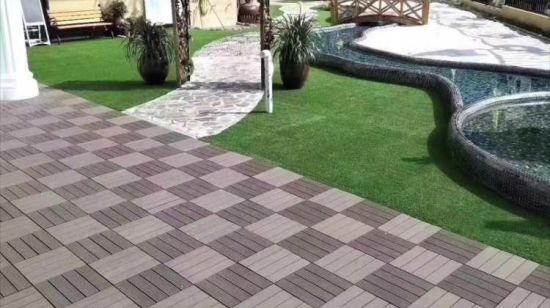 China WPC Co-Extrusion Terrace Garden Floor Tiles Wooden DIY Floor .