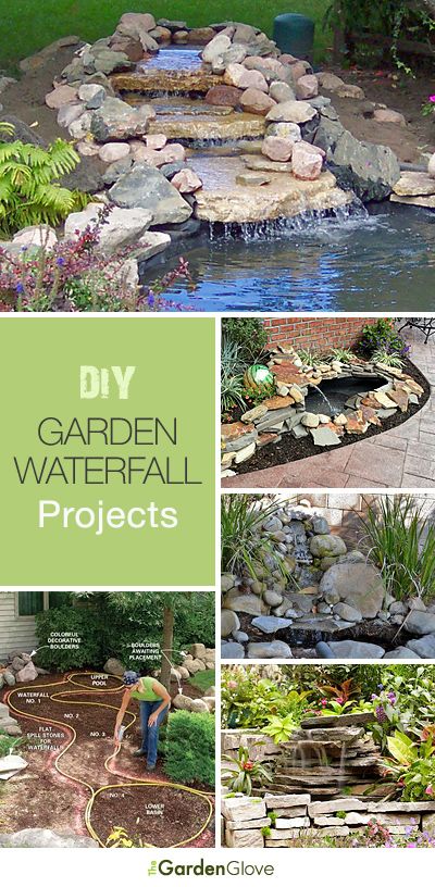 DIY Garden Waterfall Projects • The Garden Glove | Garden .