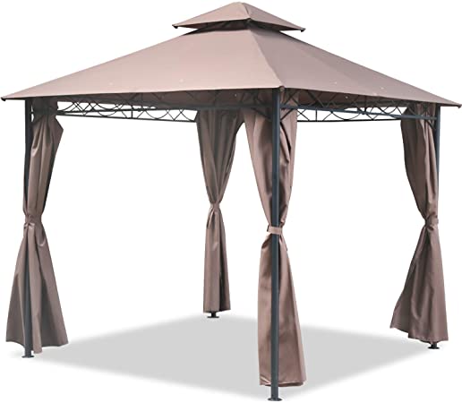 Amazon.com : FDW Gazebo Canopy Tent 10' X 10' BBQ Outdoor Patio .